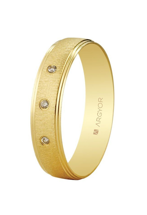 Alianza de oro con diamantes Argyor rfcia.55503466