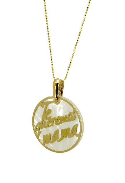 Gargantilla de plata TE QUEREMOS MAMA - foto 04 - rfcia 266_022366-2-1-40