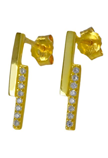 Pendientes de plata chapada en amarillo - foto 04 - rfcia 218_EH097Y00