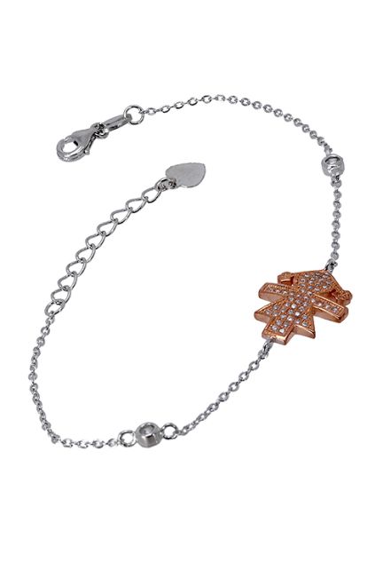 Pulsera en plata y circonitas, figura ni&ntilde;a, dia de la madre - foto 3 - rfcia.088_015682-2PU