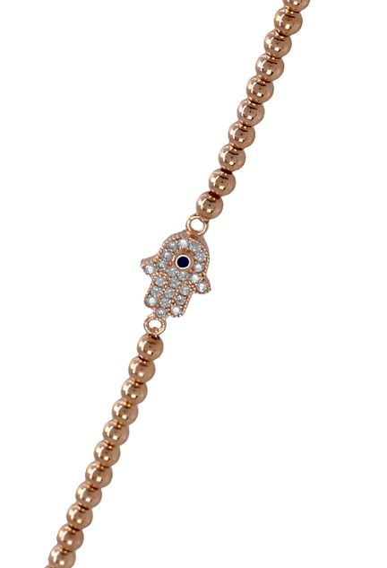 Pulsera plata chapada en rosa, Mano de Fatima - foto 04 - rfcia 218_BH015R00