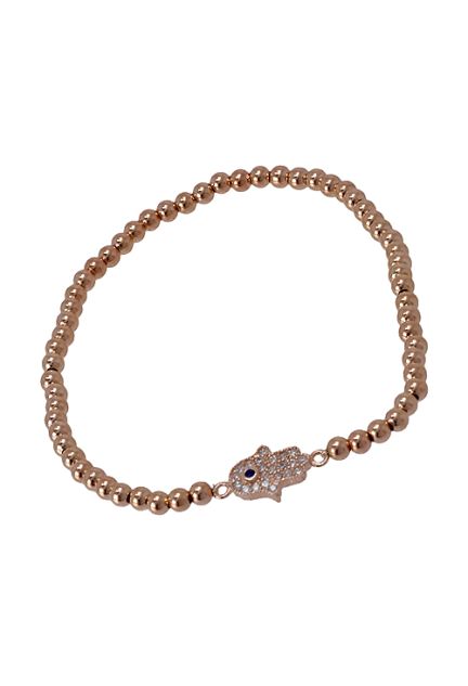 Pulsera plata chapada en rosa, Mano de Fatima - foto 3 - rfcia.218_BH015R00