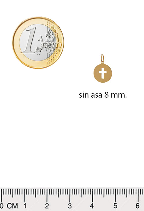 Colgante de oro amarillo. disco con cruz calada. 030_EC-31-COL Colgante de oro amarillo. disco con cruz calada - joyas para mujer a precios baratos - rfcia 030_EC-31-COL toma con medidas