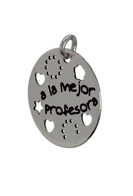 Disco de plata con dedicatoria -a la mejor profesora- - foto 04 - rfcia 266_024272-1-10-4