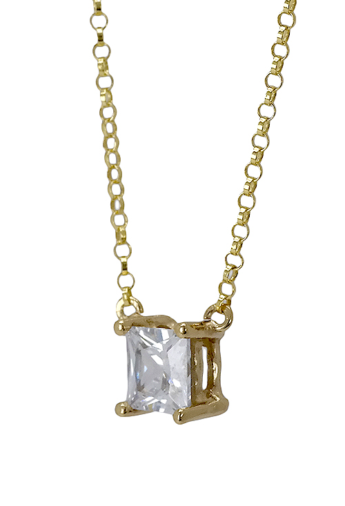 Gargantilla plata chapada con circonita. 266_023510-2-1-1 Gargantilla de plata chapada con circonita - foto 3 - rfcia.266_023510-2-1-1