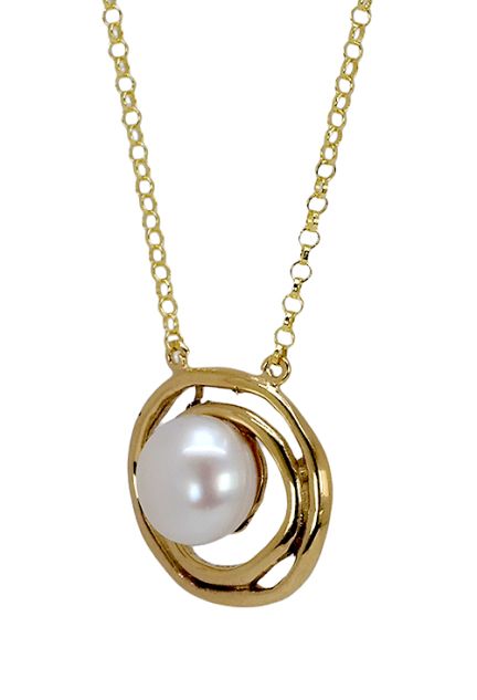 Gargantilla de plata chapada y perla cultivada - foto 04 - rfcia 266_023649-2-1