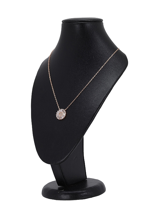 Gargantilla de plata chapada oro con circonitas. 252_VE2158-R Gargantilla de plata de ley chapada oro con circonitas - foto 05 - rfcia 252_VE2158-R