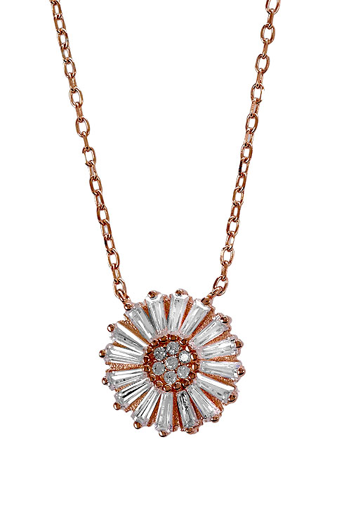 Gargantilla de plata chapada oro con circonitas. 252_VE2158-R Gargantilla de plata de ley chapada oro con circonitas - foto 3 - rfcia.252_VE2158-R