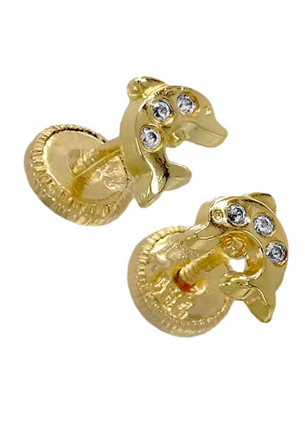 Pendientes de nina. oro amarillo 18k. delfines - joyas para mujer a precios baratos- rfcia 030_2270