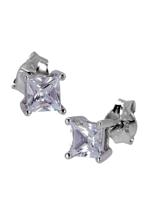 Pendientes de plata de ley con circonita princesa - foto 3 - rfcia.266_013511-1-1-1