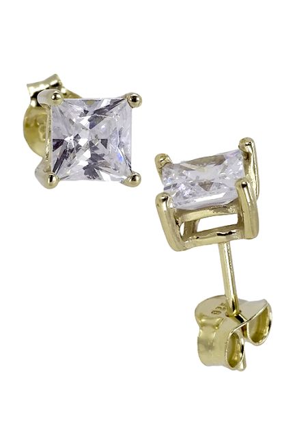 Pendientes plata ley chapada en oro con circonitas - foto 04 - rfcia 266_013510-2-1-1