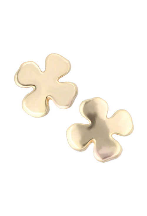 Pendientes de oro amarillo 18 ktes con forma de trébol. 243_466-00058 Pendientes de oro amarillo 18 ktes con forma de trebol - foto 3 - rfcia.243_466-00058