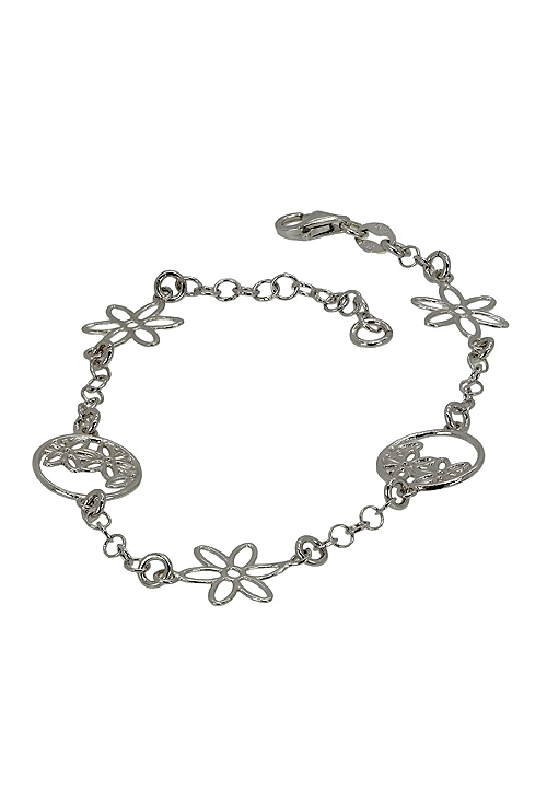 Pulsera de plata con entrepiezas forma de círculos y estrellas. 240_PPU3788 Pulsera de plata con entrepiezas forma de circulos y estrellas - foto 3 - rfcia.240_PPU3788