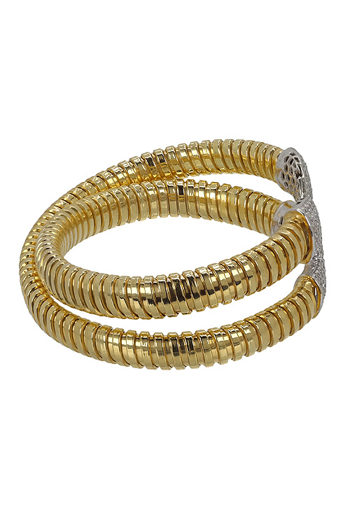 Pulsera plata rígida chapada en oro con circonitas 248_0383-AB Pulsera plata rigida chapada en oro con circonitas - foto 04 - rfcia 248_0383-AB