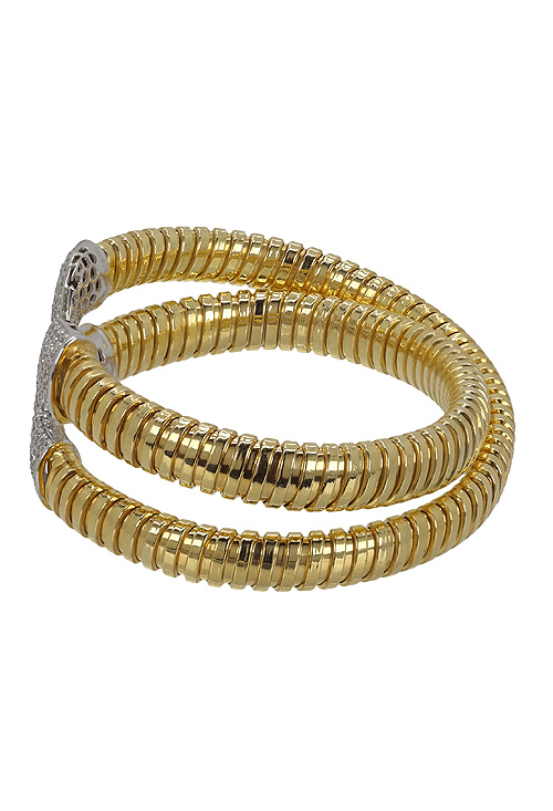 Pulsera plata rígida chapada en oro con circonitas 248_0383-AB Pulsera plata rigida chapada en oro con circonitas - foto 05 - rfcia 248_0383-AB