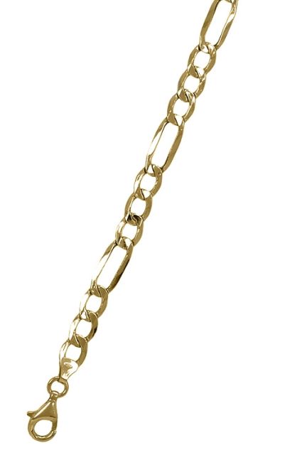 pulsera oro 18 ktes para niña comunion eslabones combinados 3x1 foto secundaria 243_391-00062_01