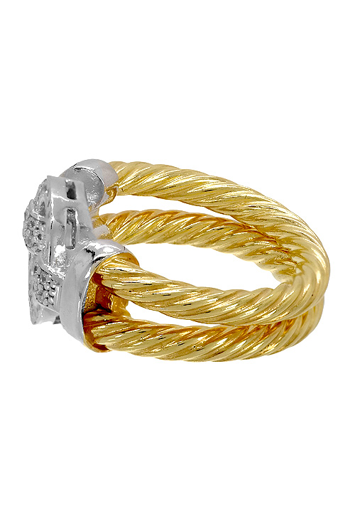 Anillo de plata de ley bicolor IP amarillo y circonitas 0570-AB Anillo de plata de ley bicolor IP amarillo y circonitas - foto 05 - rfcia 248_0570-AB