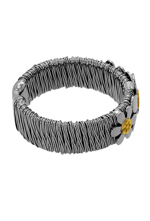 Anillo de acero y oro 3 margaritas 094_53025-STF anillo de acero y oro margaritas 02