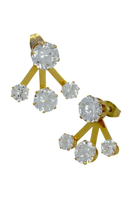 pendiente de acero chapado IP amarillo