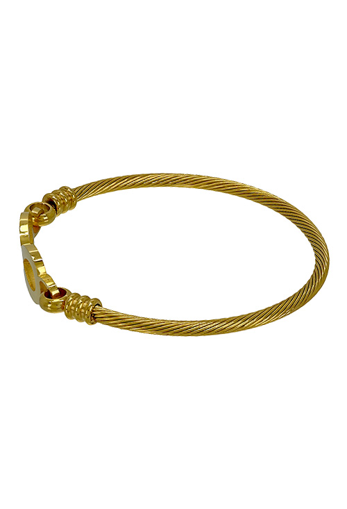 pulsera de acero con símbolo infinito