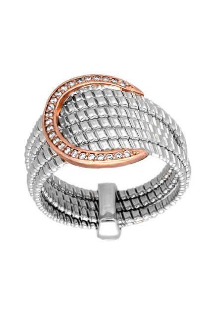 sortija de plata bicolor con circonitas precioso modelo vista frontal 248_0546-BR