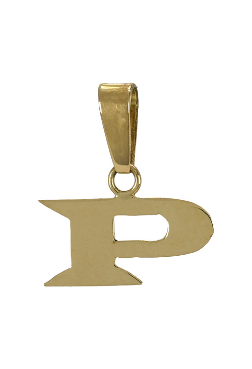 Colgante oro amarillo 18K inicial letra P 003_M51015876P colgante de oro amarillo inicial letra P oro 18 kilates 003_M51015876P