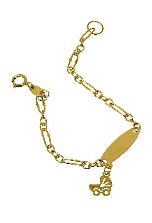 pulsera tipo esclava para bebe oro 18 kilates 085_9123