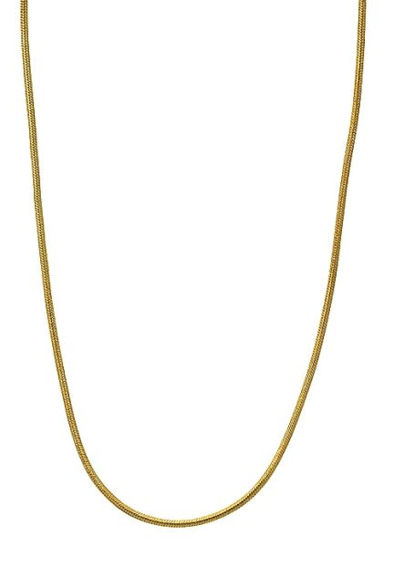 cadena oro amarillo modelo cola de topo foto babero