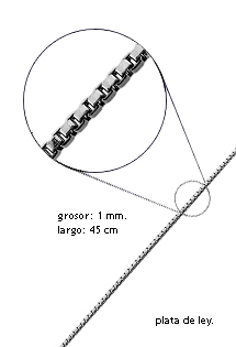 Cadena de plata modelo veneciano 127_AG-VNL37-45R Cadena cuello plata de ley eslabon veneciano - precio barato para venta online - rfcia.126_VNL37-45R