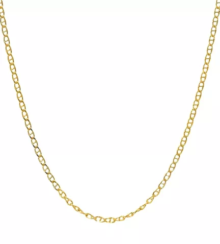 cadena de oro amarillo 9 ktes modelo ancla toma frontal