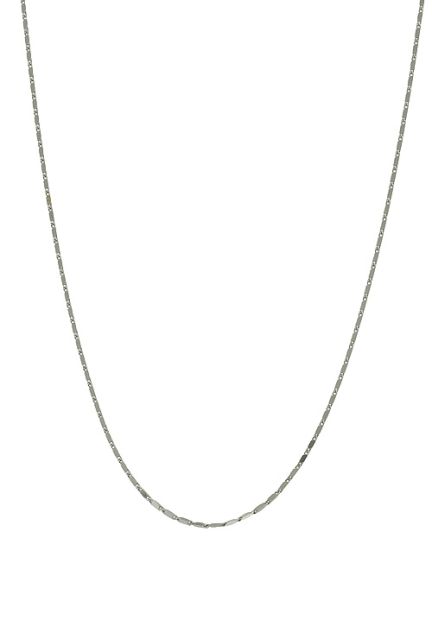 cadena de oro blanco primera ley 18 kilates eslabones planos macizos vista frontal 243_070-00162-45