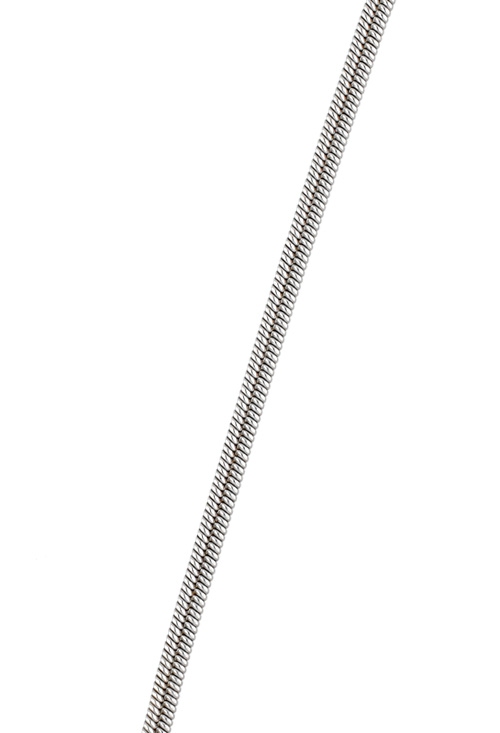 Cadena plata cordoncillo cola topo 40 cm 127_AG-CTB50-40R cadena de plata tipo cordoncillo acabado rodio vista de tramo 126_CTB50-40R