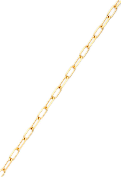 cadena de oro amarillo 18 kilates eslabones forzados alargados foto tramo detallado 127_SNL60-40_01