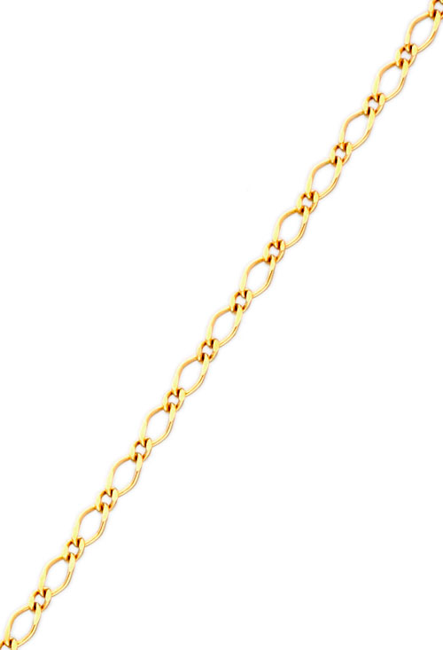 Cadena oro amarillo 18 ktes 1x1 rombo 127_BPR(1-1)60-50 Cadenas y cordones en oro 50 centimetros Eslabon combinado 1x1 - foto 3 - rfcia.127_BPR(1-1)60-50