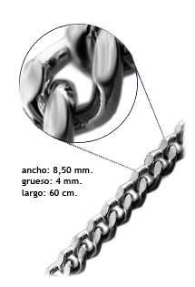 Cadena plata ley barbada 127_AG-BNL250-60 Cadenas y cordones plata ley. barbada - foto 3 - rfcia.126_BNL250-60