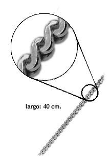 Cadena plata ley 40 cm modelo egipcia 127_AG-EP100-40R Cadenas y cordones plata ley. egipcia - foto 3 - rfcia.126_EP100-40R