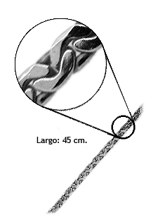 Cadena plata ley modelo cobra 127_AG-COBRAP90-45R Cadenas y cordones plata ley. otros eslabones - foto 3 - rfcia.126_COBRAP90-45R