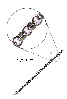 Cadena plata modelo rolo 127_AG-ROLO71-40R Cadenas y cordones plata ley. rolo - foto 3 - rfcia.126_ROLO71-40R