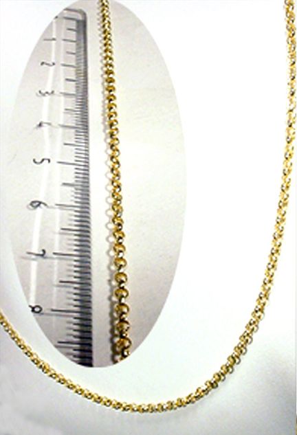 Cadenas y cordones oro oro amarillo. 40 cm. rolo - foto 3 - rfcia.013_ROLO30-40