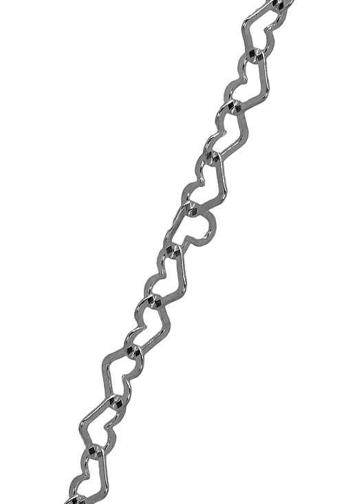Collar plata eslabones forma corazón precio outlet 127_AG-COR100-50 Collar plata eslabones forma corazón 50 cm a precios baratos 126_COR100-50