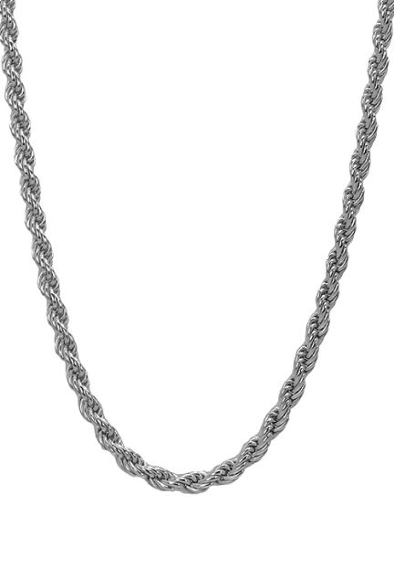 collar de plata cordon salomonico 3 mm de grueso y 45 cm de largo vista frontal 017_619CM0158-45