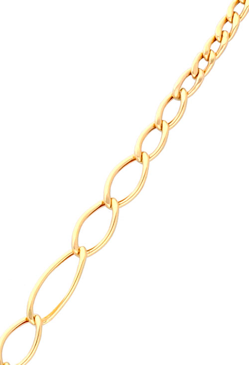 Gargantilla oro amarillo eslabones barbados disminución 037_064 collar gargantilla oro amarillo 18 kilates eslabones barbados disminucion toma principal