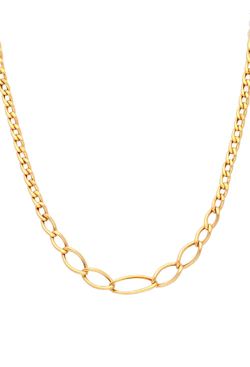 Gargantilla oro amarillo eslabones barbados disminución 037_064 gargantillas-oro-eslabones-barbados-en-disminucion.-45-cm-i-rfcia.037_064_1