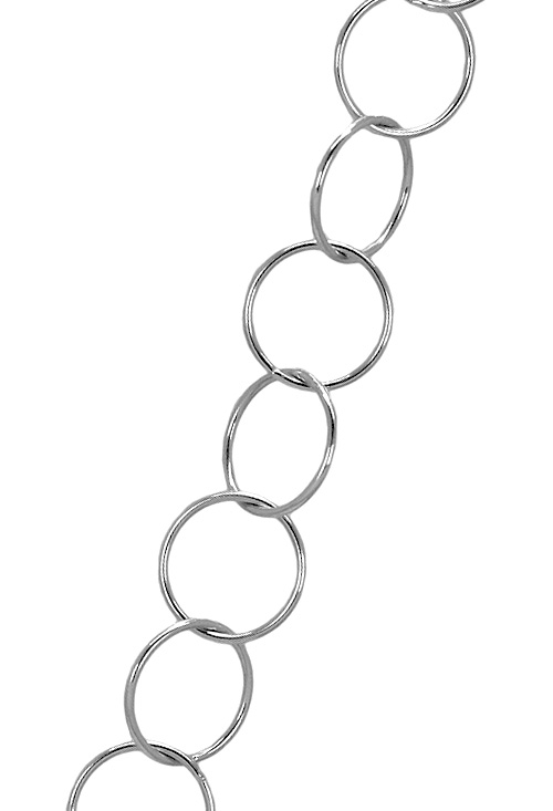Gargantilla plata eslabones circulares 45 cm 127_AG-CIRCLE100-45 Collar plata 60 cm oportunidad outlet joyería 126_CIRCLE100-60 precios baratos