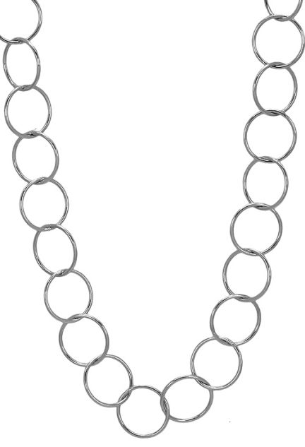 Collar plata 60 cm oportunidad outlet joyería 126_CIRCLE100-60 precios baratos