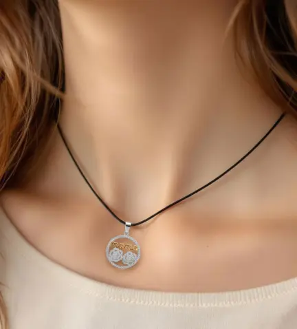 280_2030470 c olgante de plata dia de la madre toma modelo mujer