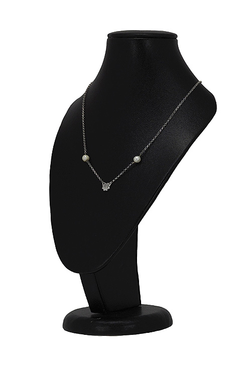 Gargantilla de plata con estrella y 2 perlas 266_024352-1-1 Gargantilla de plata con estrella y 2 perlas 266_024352-1-1-1