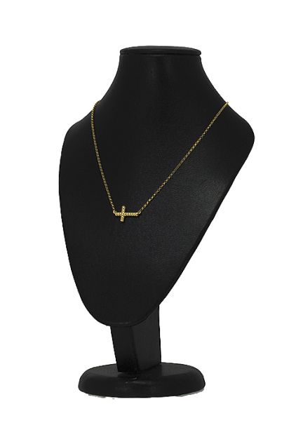 Gargantilla plata chapada motivo cruz 266_024710-2-1