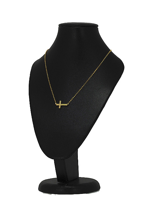 Gargantilla plata chapada motivo cruz 266_024710-2-1 Gargantilla plata chapada motivo cruz 266_024710-2-1