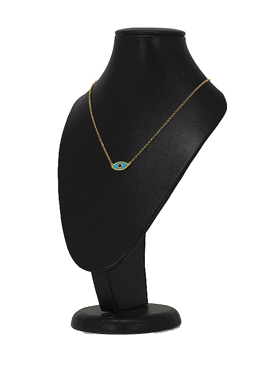 Gargantilla plata con esmalte ojo turco 266_024732-2-1 Gargantilla plata con esmalte ojo turco 266_024732-2-1-1